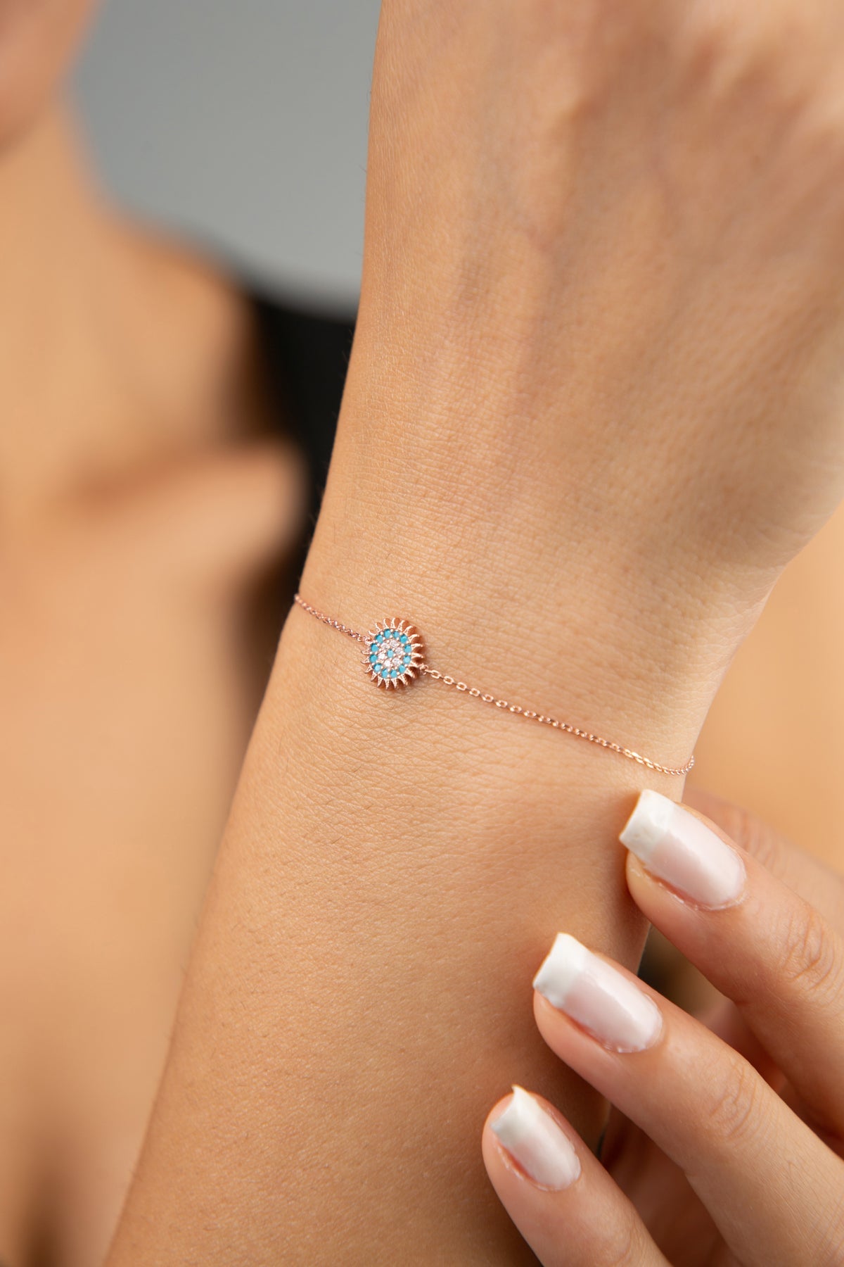 Wholesale Women's 925 Sterling Silver Sun Bracelet