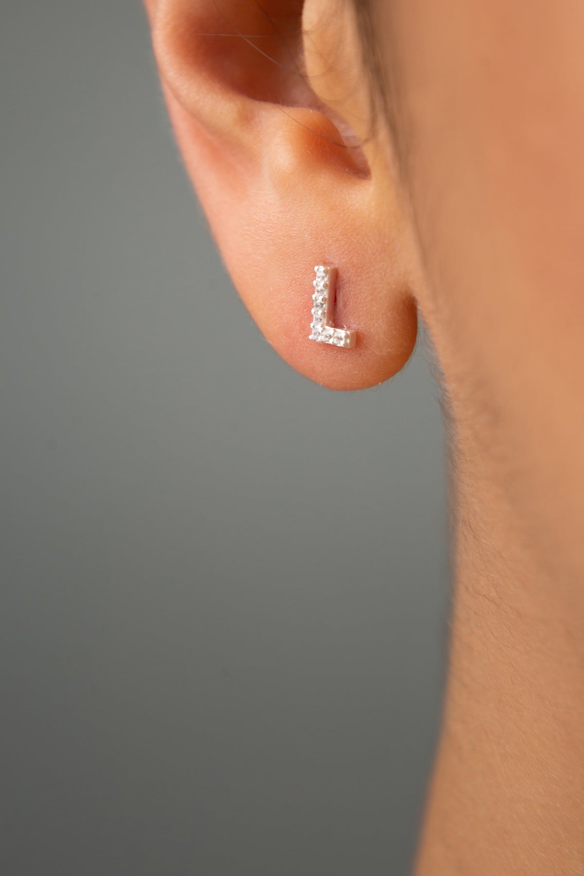 Wholesale  Women's L Letter 925 Sterling Silver Earrings